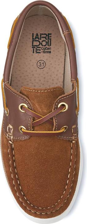 Actual product image La Redoute Collections Leather boat shoes (28)
