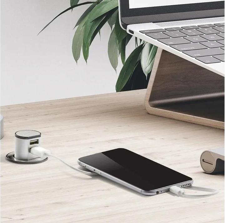 Immagine prodotto Max Hauri Caricabatterie Office Line MINI POP-UP (2 x, USB-A, 2 m)