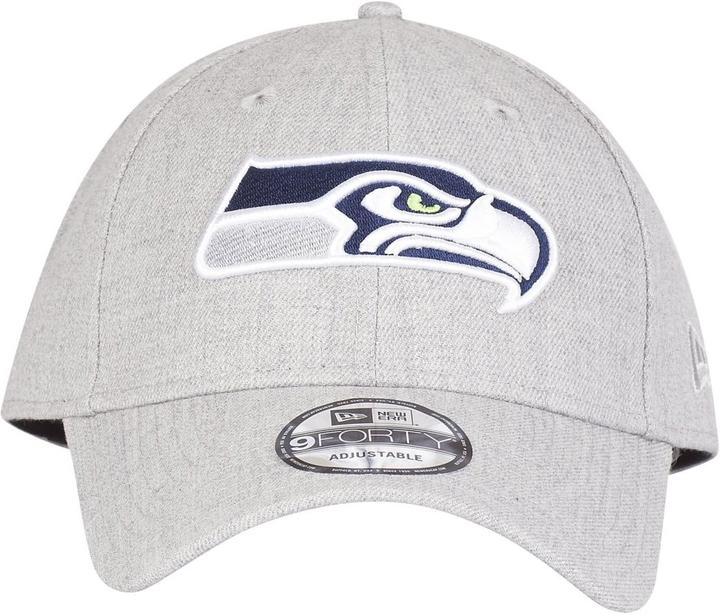 Produktbild New Era 9Forty Strapback Cap - Seattle Seahawks heather grau (One Size)