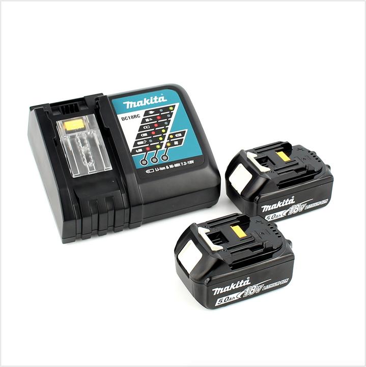 Actual product image Makita DTD 152 RTJ 18V Li-Ion Cordless Impact Driver + Makpac Case + 2 x Batteries BL 1850 5,0 Ah + (Rechargeable battery operated)
