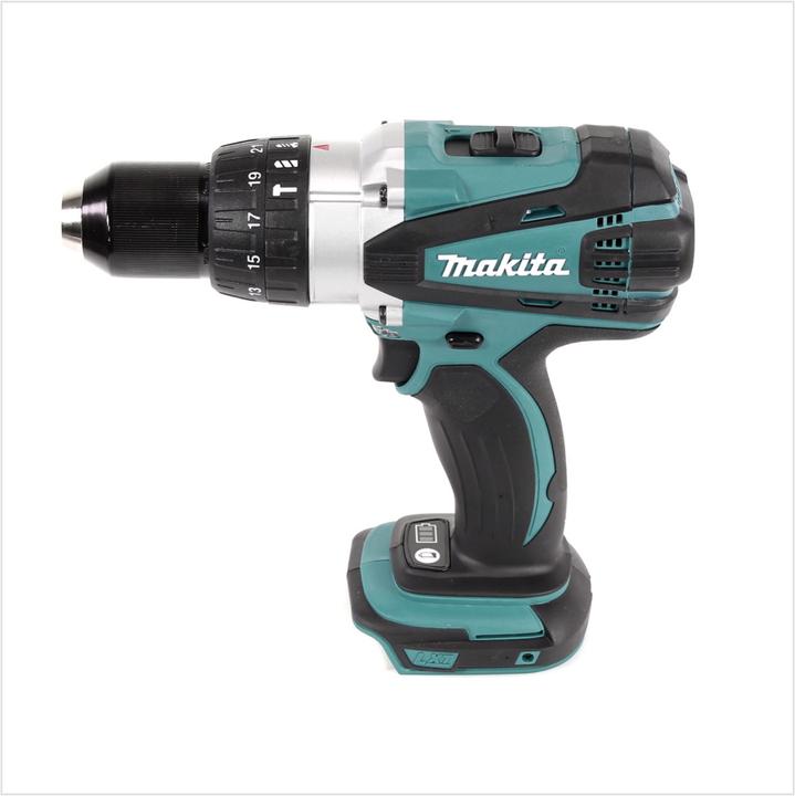 Actual product image Makita DHP 458 RM1J impact drill 18V 91Nm in Makpac + 1x 4.0 Ah battery + charger (Rechargeable battery operated)