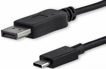 Actual product image Brackton Cableis DisplayPort plug - USB type C plug 1 m 4K (1 m, DisplayPort)