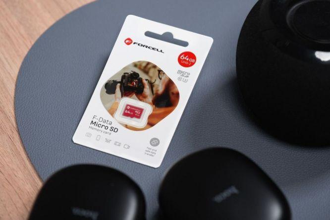 Actual product image Forcell Memory cards F-DATA memory card 64GB UHS-I U3 class 10 (64 GB, microSD, U3, UHS-I)