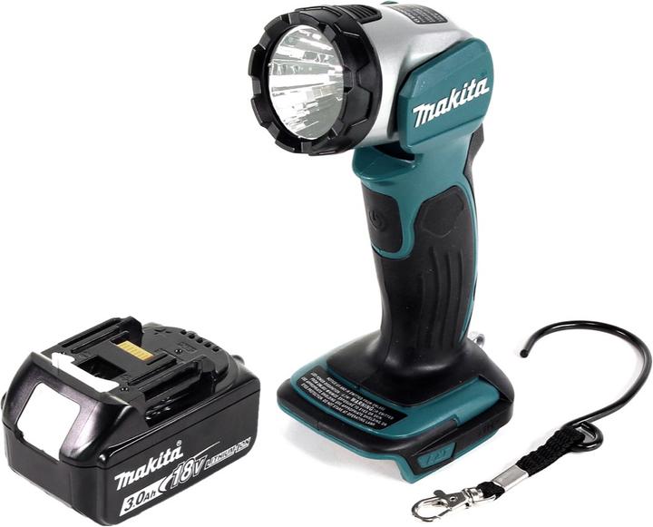 Produktbild Makita DML 802 F1 Akku Lampe 18 V Li-Ion für 14,4 und 18 V Akku + 1 x 3,0 Ah Akku - ohne Ladegerät (180 lm)