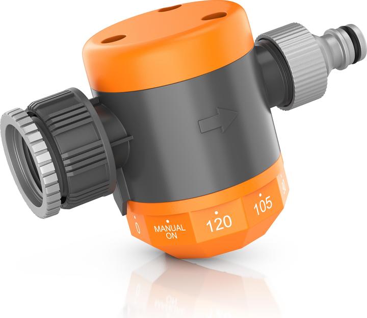 Actual product image Brandson Irrigation control, irrigation timer, water timer, automatic, timer 15 - 120 min. (Water timer, Irrigation valve)