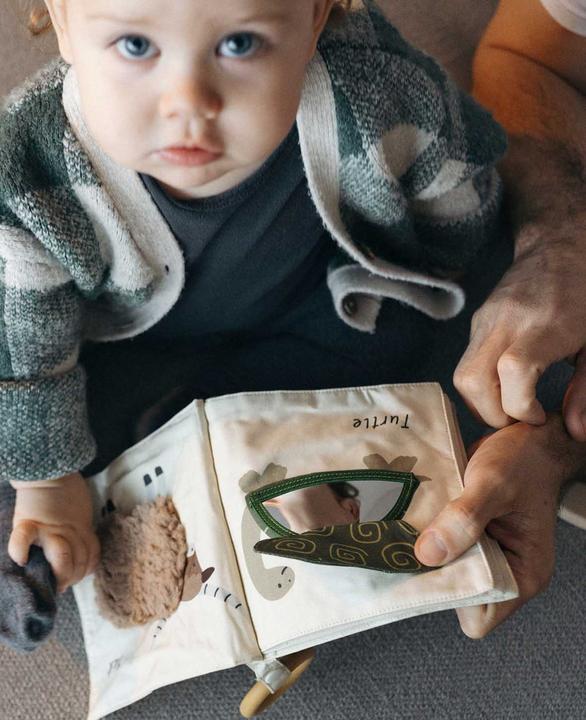 Actual product image Esmée Wild Animals" tactile book / children's fabric book