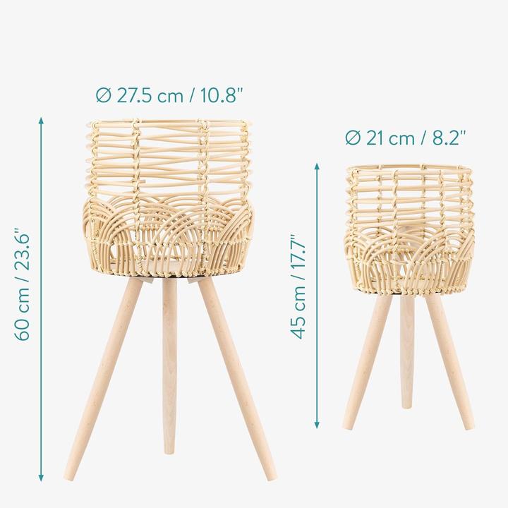 Actual product image Navaris Blumentopf mit Ständer
