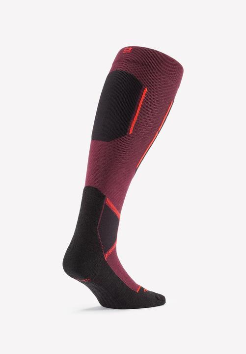 Produktbild Wedze Skisocken Erwachsene - 500 bordeauxrot Merino (44, 46)