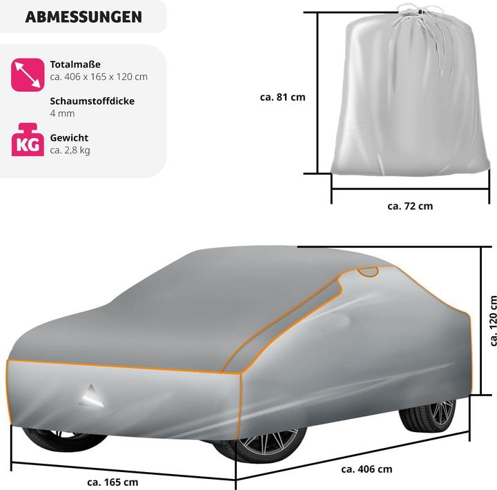 Produktbild tectake Hagelschutz-Autoplane wasserdicht atmungsaktiv