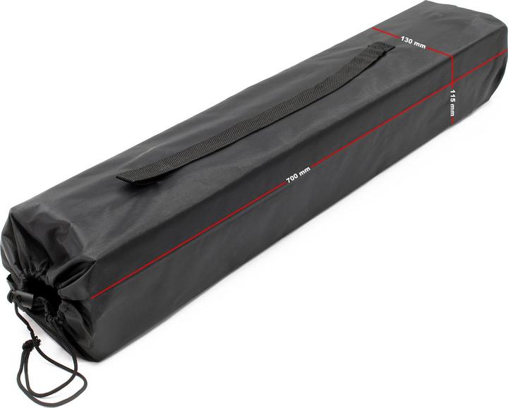 Immagine prodotto Wiltec Tavolo arrotolabile da campeggio portatile per esterni con piastra 70x70 cm, telaio in alluminio e