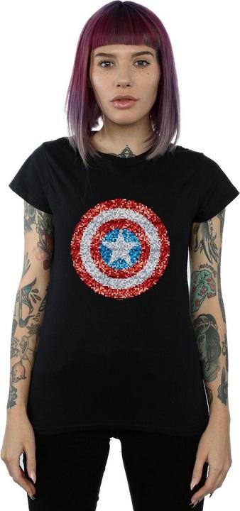 Produktbild Captain America Pixelated Shield TShirt (XXL)