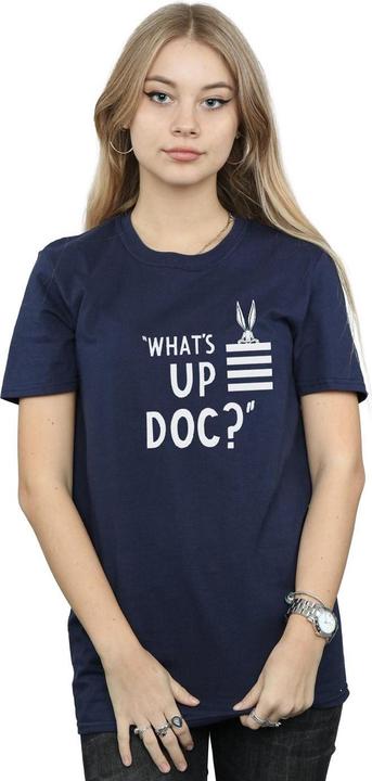 Immagine prodotto Looney Tunes Bugs Bunny What's Up Doc Stripes Maglietta Ampia Donna (XXL)