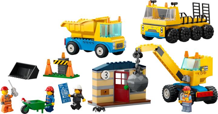 Actual product image LEGO Construction vehicles and crane with wrecking ball (60391, LEGO City)