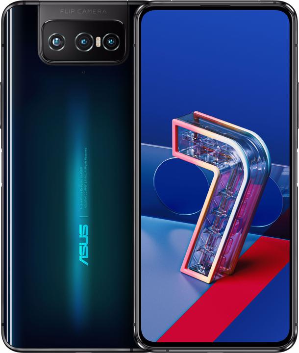 Immagine prodotto ASUS Zenfone 7 Pro (256 GB, Aurora Black, 6.67", Doppia SIM, 64 Mpx, 5G)