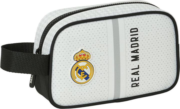 Actual product image Real Madrid CF Reise-Toilettentasche Real Madrid C.F. Weiss Grau Sportlich 22 x 13.5 x 8 cm