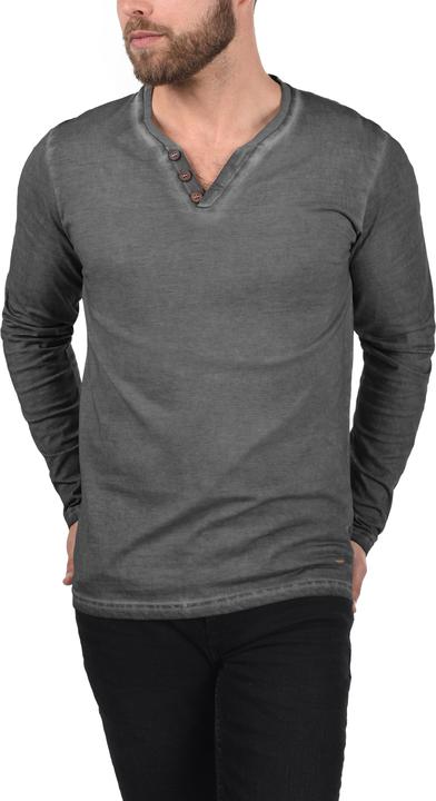Actual product image Solid Tinox Men's Longsleeve With V-Neck Made Of 100% Cotton (XL)