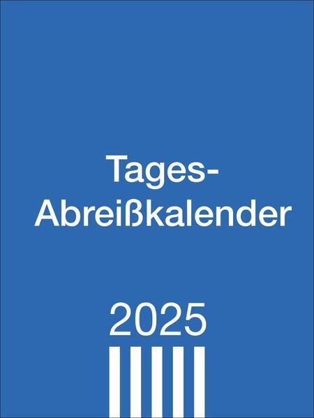 Produktbild Tagesabreisskalender klein 2025 (Deutsch)