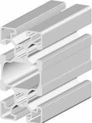 Immagine prodotto Rs Pro Profilo a puntone in alluminio 45 x 90, scanalatura a 6 pieghe 10 mm, lunghezza 2 m