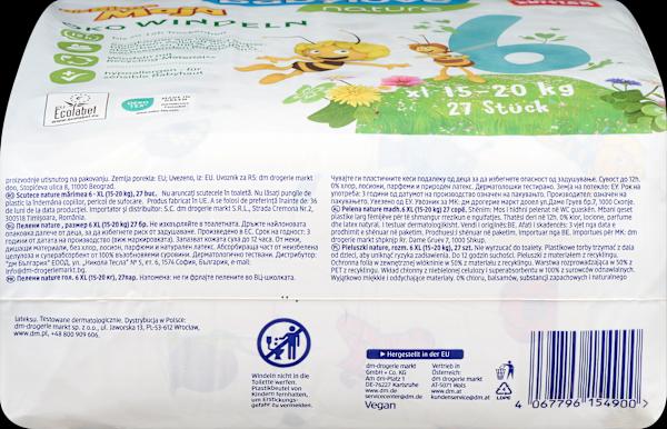 Produktbild dm babylove nature Windeln (Gr. 6, Tragepack, 27 Stück)
