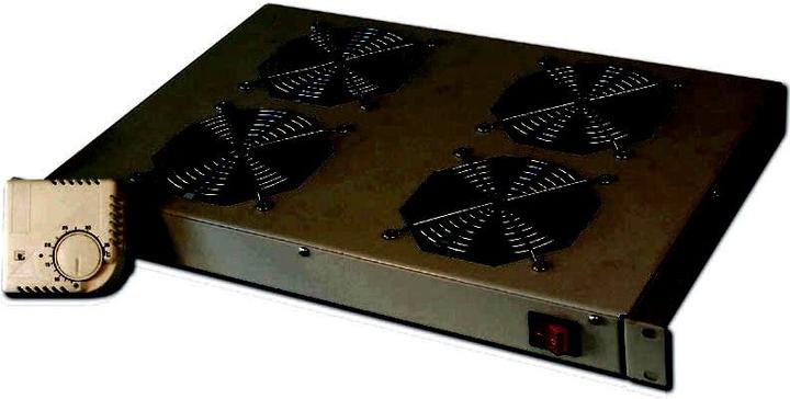Actual product image Digitus DN-19 FAN-4-HO-SW Rack-mount ventilation unit 4 fans, black