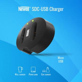 Productafbeelding Newell cameralader SDC-USB dual-channel lader voor LP-E6 accu's (Lader)