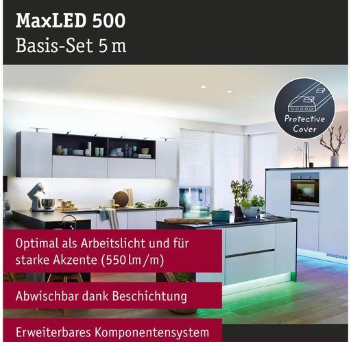 Produktbild Paulmann MaxLED 500 Stripe Set (RGBW, Weiss, 500 cm, Indoor)