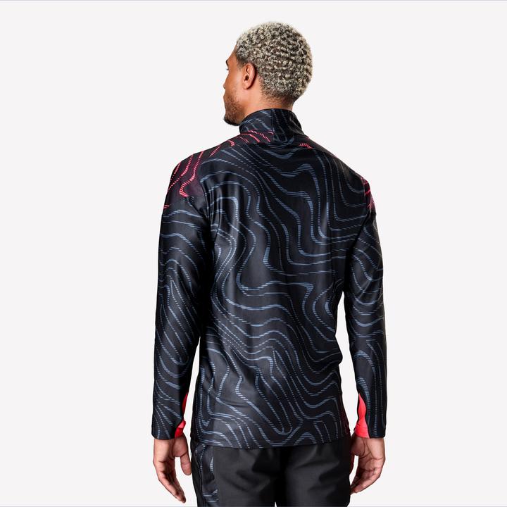 Immagine prodotto Kipsta Damen/Herren Fussball Sweatshirt 1/2 Zip - VIRALTO Wave schwarz/rosa (XXL)