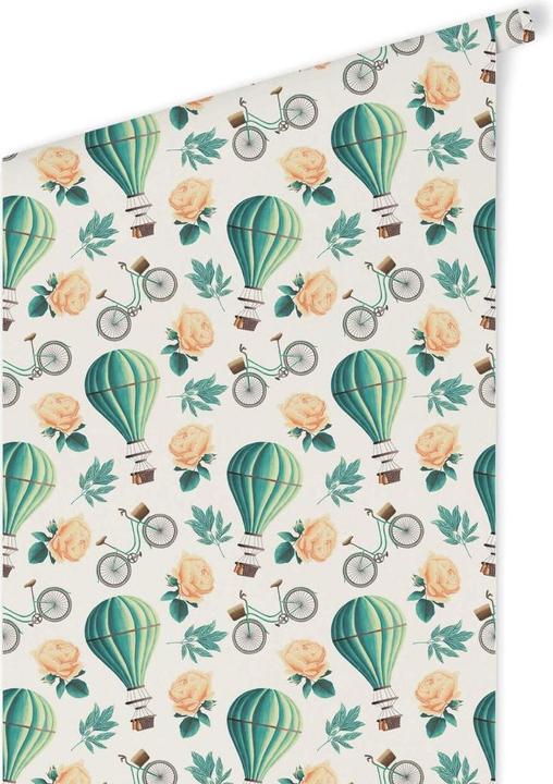 Immagine prodotto Trenddeko Mongolfiera vintage - Turchese (528 x 48 cm)