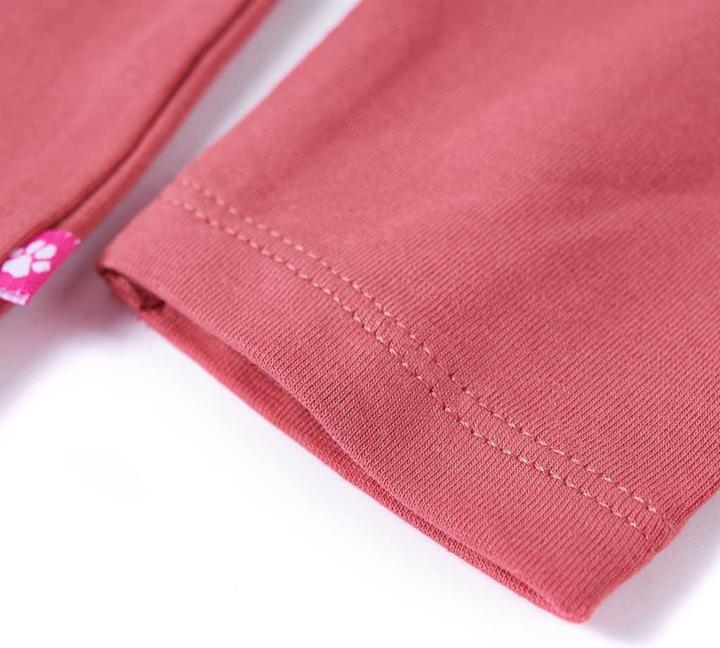 Produktbild VidaXL Kinder-Langarmshirt Altrosa 116,Material: 95 % Baumwolle. 5 (116)