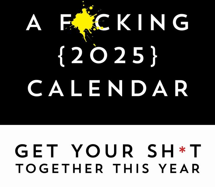F*cking 2025 Wall Calendar (English)