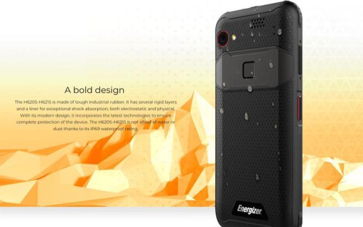 Actual product image Energizer H620S 4G BLACK IP69 (64 GB, Black, 6.20", Hybrid Dual SIM, 48 Mpx, 4G)