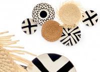 Giftdecor ethnic straw metal mural 40 x 60 cm (40 x 60 cm)