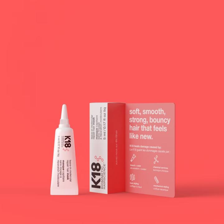 Image du produit K18 Masque capillaire réparateur moléculaire sans rinçage (5 ml)