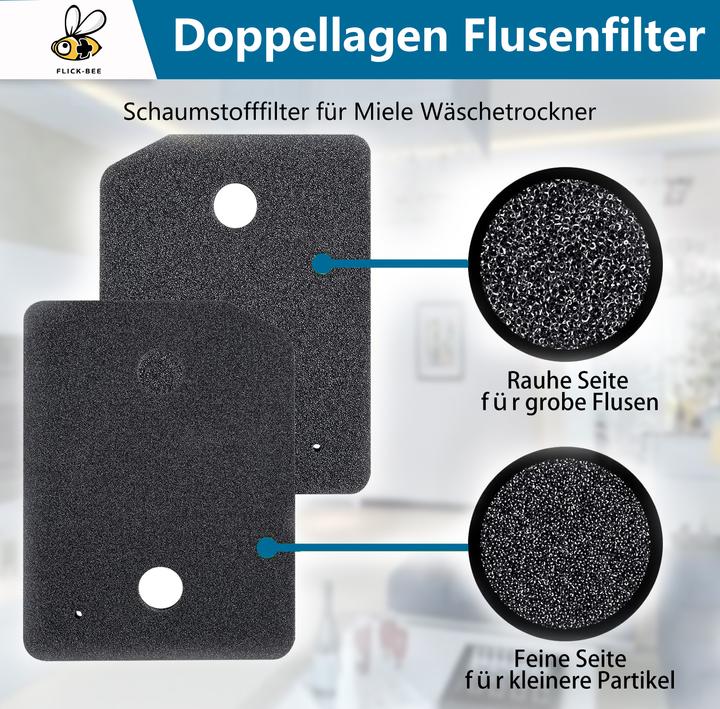 Produktbild Flickbee Filter wie 9164761 für Miele Trockner