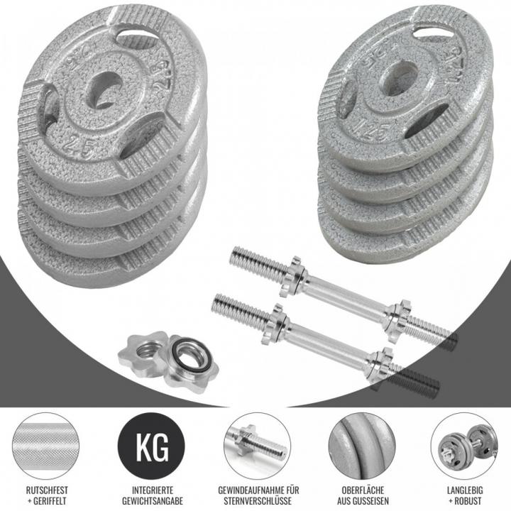 Immagine prodotto Gorilla Sports Set di manubri (2 x 30 kg)