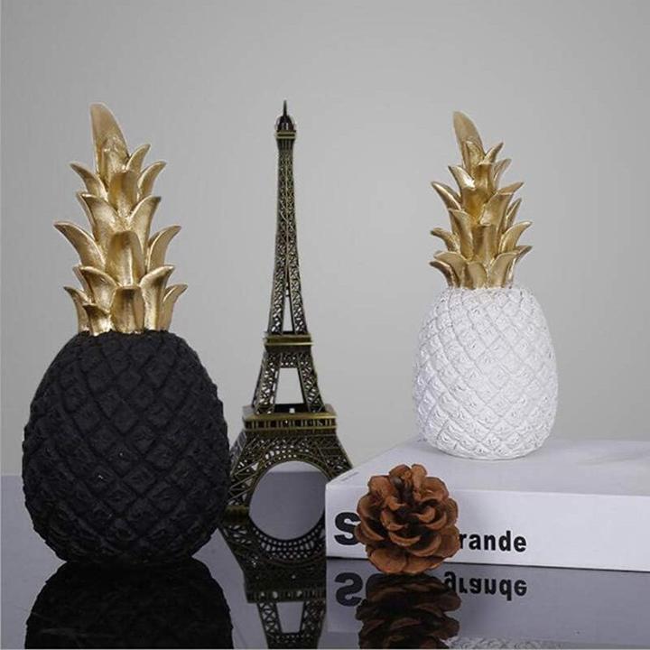 Image du produit Cbx Ananas Décoration Noir Or 18cm