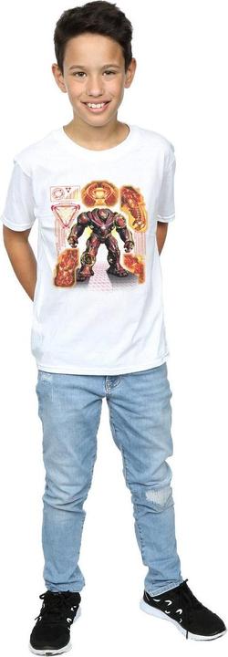 Image du produit - T-shirt AVENGERS INFINITY WAR HULKBUSTER BLUEPRINT - Garçon (152, 158)