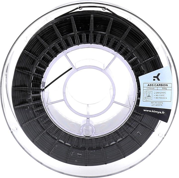 Actual product image Kimya Filament (ABS, 1.75 mm, 500 g, Black)