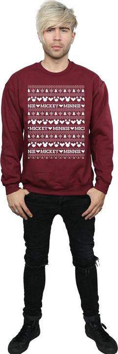 Immagine prodotto Disney Mickey And Minnie Christmas Fair Isle Felpa Uomo (XL)