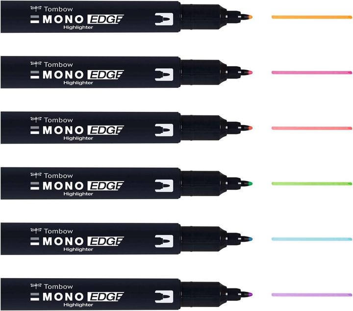 Produktbild Tombow Mono Edge (Multicolor, 3.80 mm, 6 x)