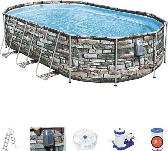 Image du produit Bestway Pool Power Steel Comfort Jet Series Set 610 (610 x 366 x 122 cm)