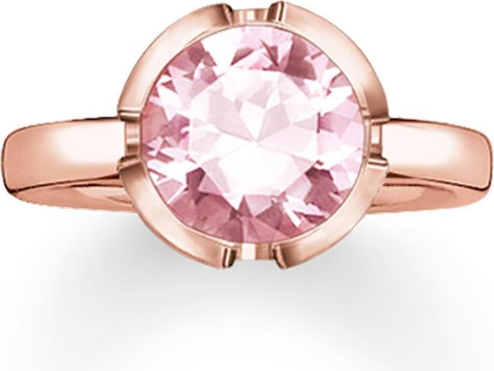 Image du produit Thomas Sabo Bague syn. spinelle rose / rose doré TR2036-540-9 (54, Argent 925)