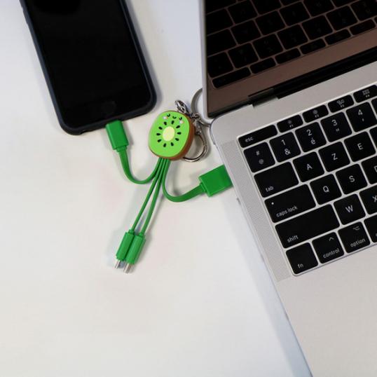 Produktbild Yello koko USB-A/Micro-USB- und USB-C- und Lightning-Kabel (0.15 m, USB 3.1)