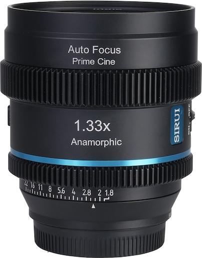 Image du produit Sirui 20mm T1.8 1.33X S35 AF Anamorphic Objektiv (Nikon Z-Mount, Blue Flare) (Nikon Z, APS-C / DX)