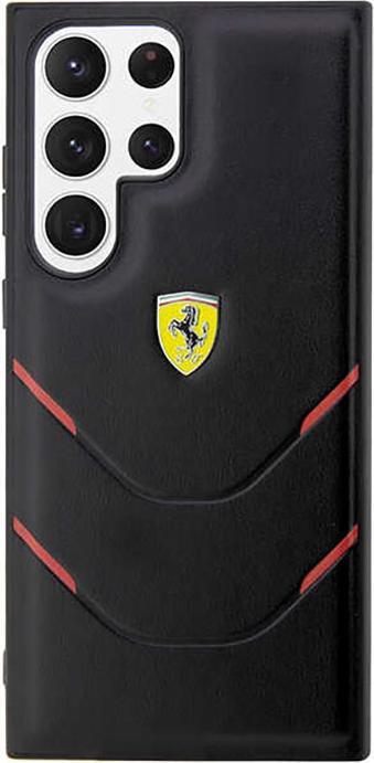 Immagine prodotto Ferrari FEHCS23LPBAK S23 Ultra S918 con custodia rigida nera Linee di stampa a caldo (Samsung Galaxy S23 Ultra)