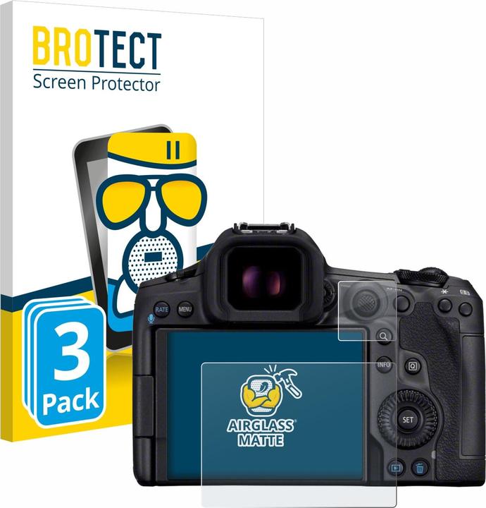 BROTECT Schutzglas Schutzfolie Glas Folie Displayschutz matt (Displayschutz, EOS R5 Mark II)