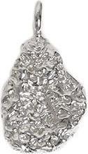 Changemaker Anhänger Tuff Lava recyceltes Silber (recyceltes Silber aus der Schweiz und Deutschland und Österreich)