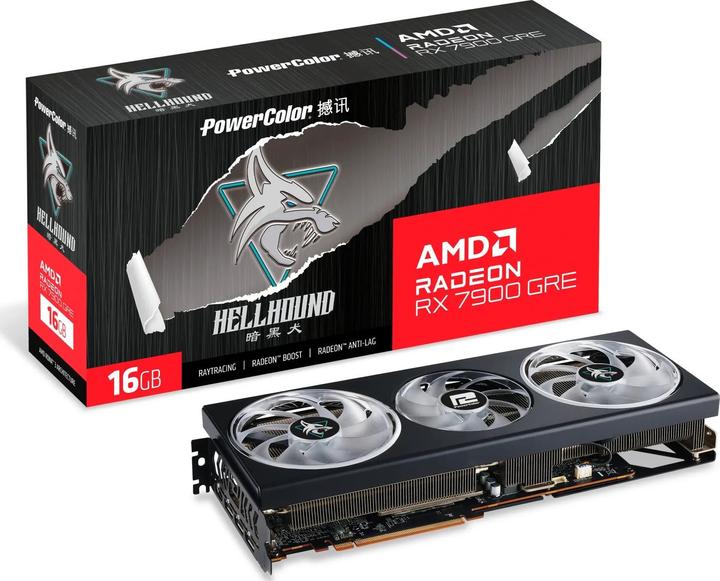 Image du produit Powercolor 7900GRE Hellhound 16GB DDR6 détail détail (16 Go)