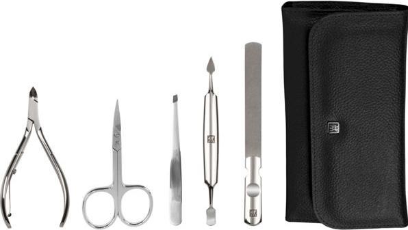 Image du produit Zwilling 97437-004-0 Classic Inox Étui en cuir de vache 5 pièces noir