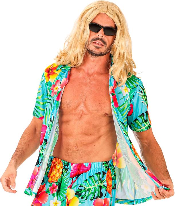 Actual product image Widmann Summer Party Fashion Shirt Hawaii Flamingo (S, M, L, XL, XXL)